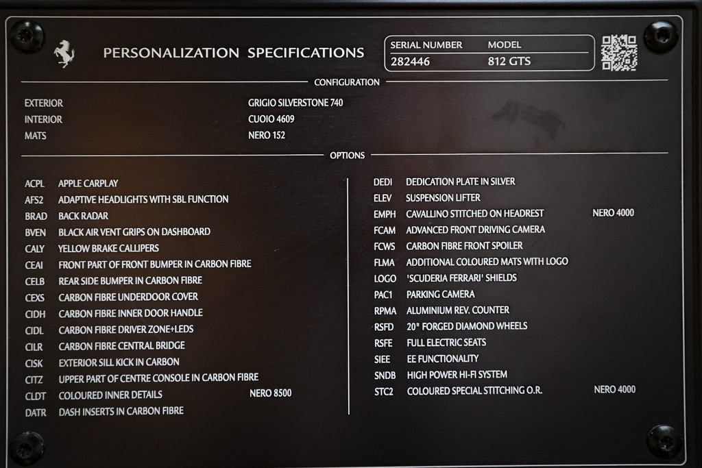 Certified 2022 Ferrari 812 GTS RWD image 57