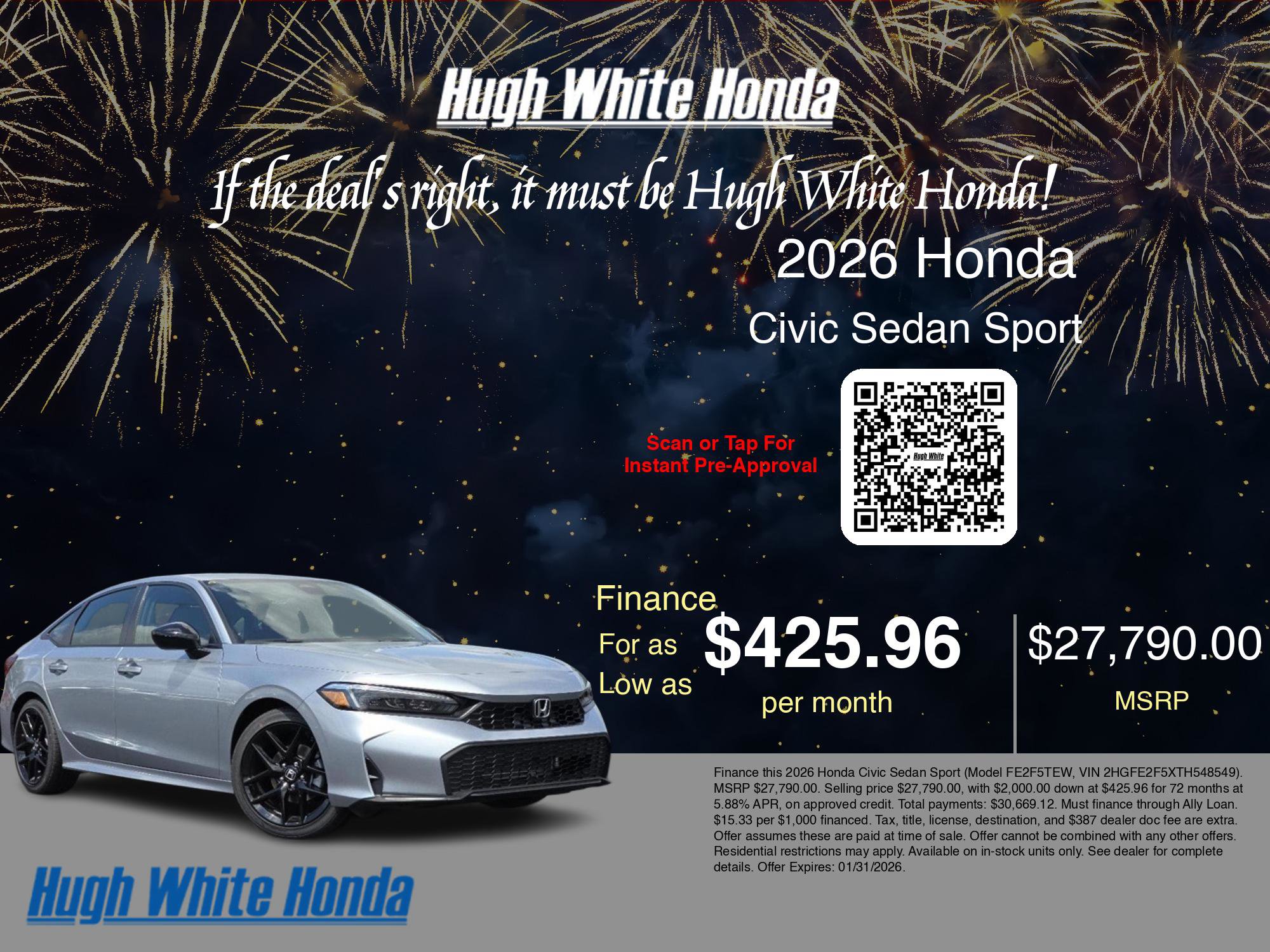 New 2026 Honda Civic Sport image 7