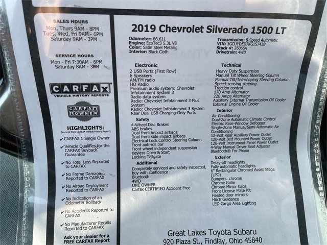 Used 2019 Chevrolet Silverado 1500 LT w/ All-Star Edition image 27