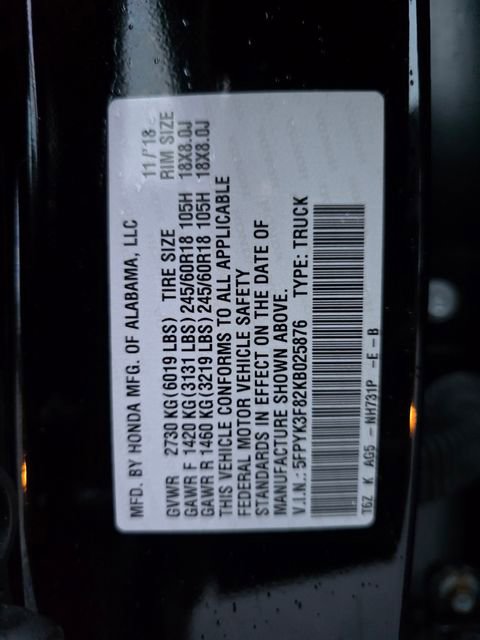 Used 2019 Honda Ridgeline Black Edition image 31