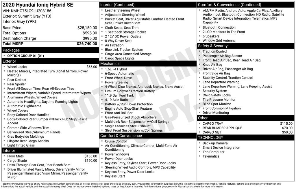Used 2020 Hyundai Ioniq SE image 22