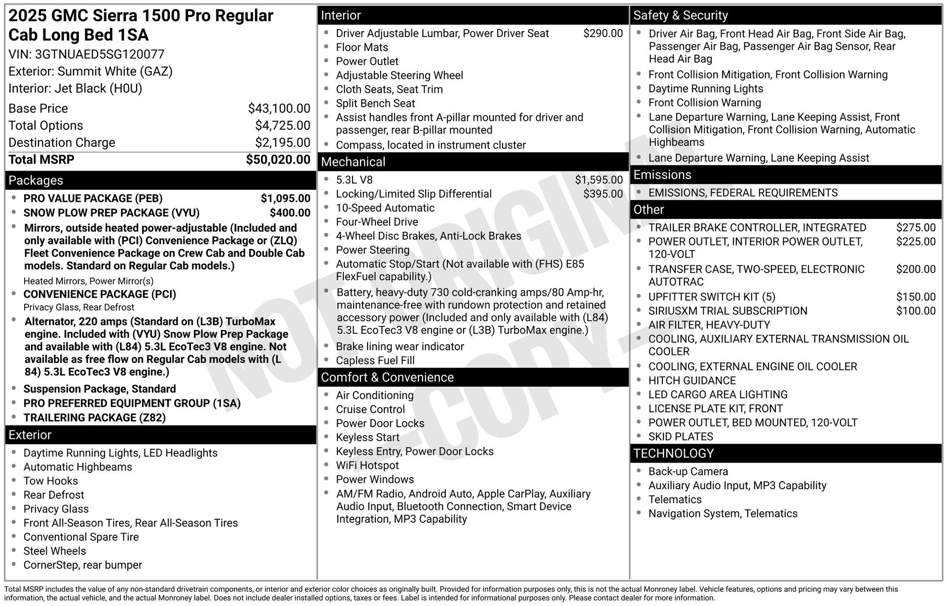 New 2025 GMC Sierra 1500 Pro w/ Pro Value Package image 3