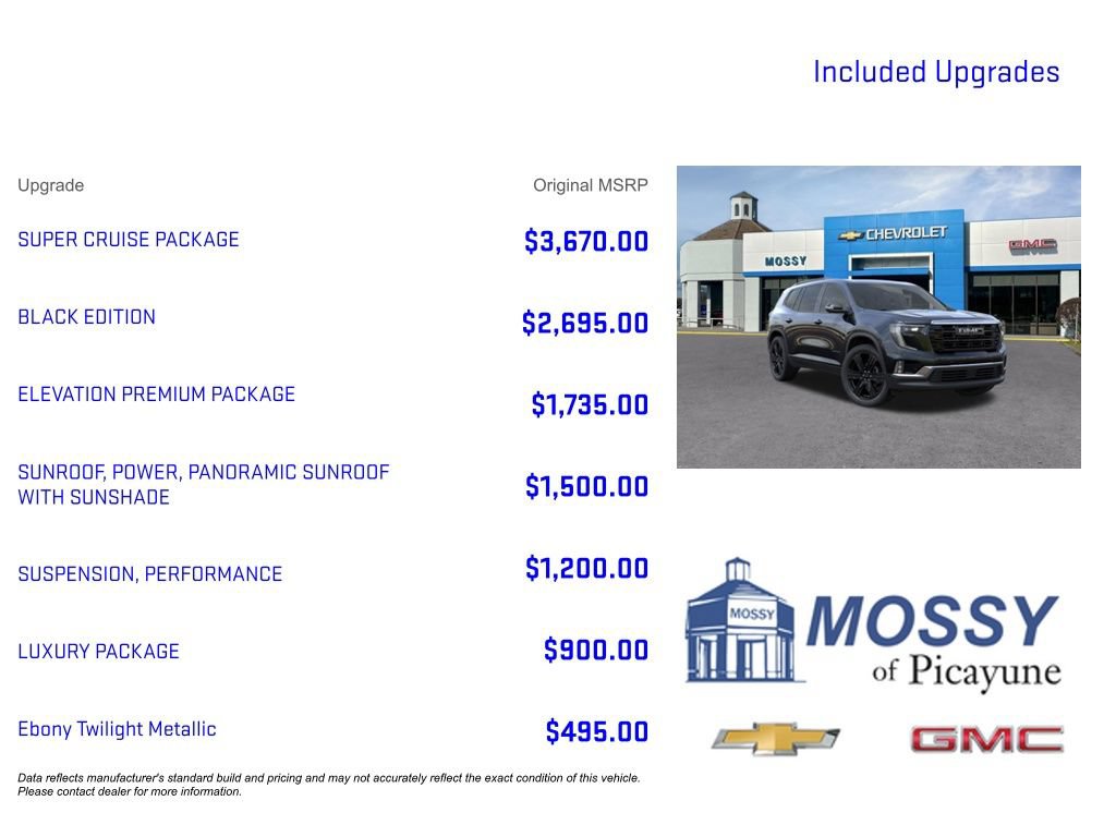 New 2026 GMC Acadia Elevation w/ Super Cruise Package FWD image 9