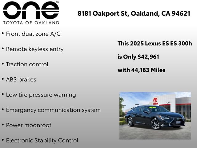 Used 2025 Lexus ES 300h w/ Premium Package FWD image 5