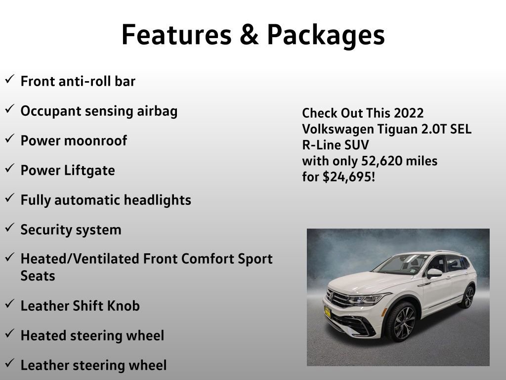 Used 2022 Volkswagen Tiguan SEL R-Line AWD/4WD image 13