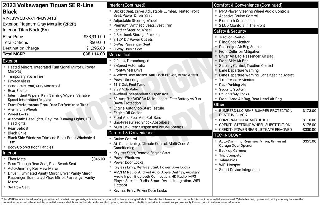 Used 2023 Volkswagen Tiguan SE R-Line image 25