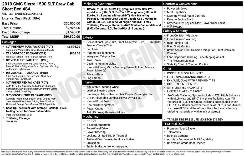 Used 2019 GMC Sierra 1500 SLT w/ SLT Premium Plus Package image 12