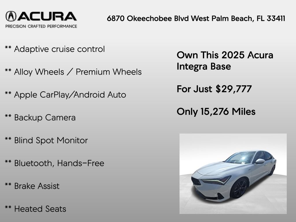 Certified 2025 Acura Integra A-Spec FWD image 7