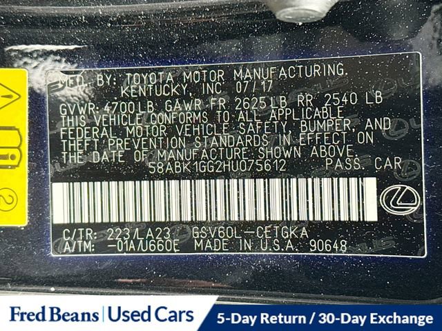 Used 2017 Lexus ES 350 w/ Navigation System Package FWD image 39