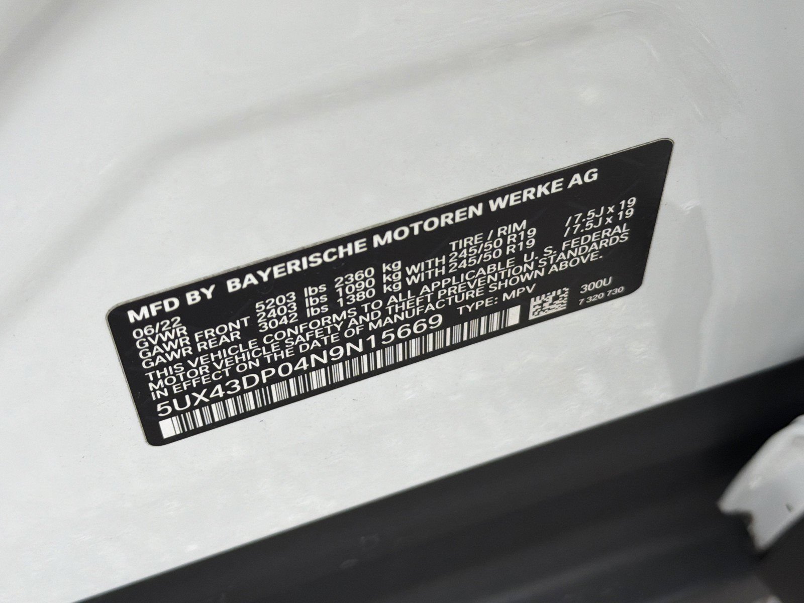 Used 2022 BMW X3 sDrive30i w/ Premium Package 2 RWD image 38