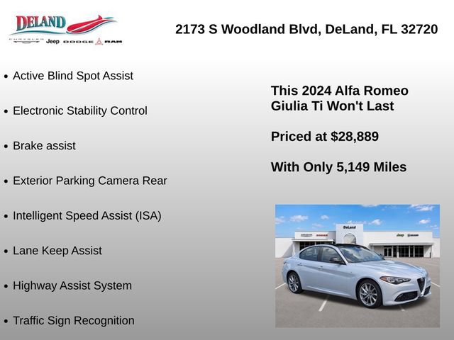 Used 2024 Alfa Romeo Giulia Ti RWD image 22