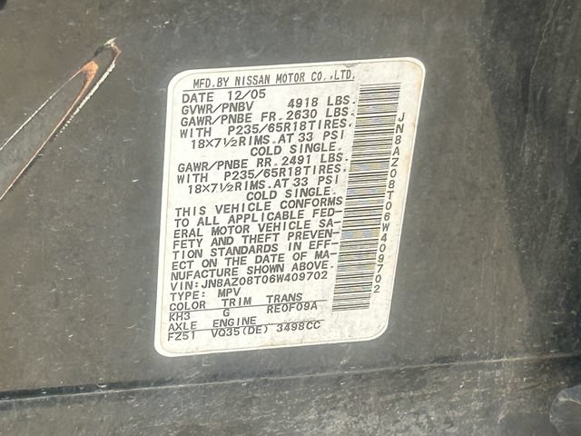 Used 2006 Nissan Murano S FWD image 13