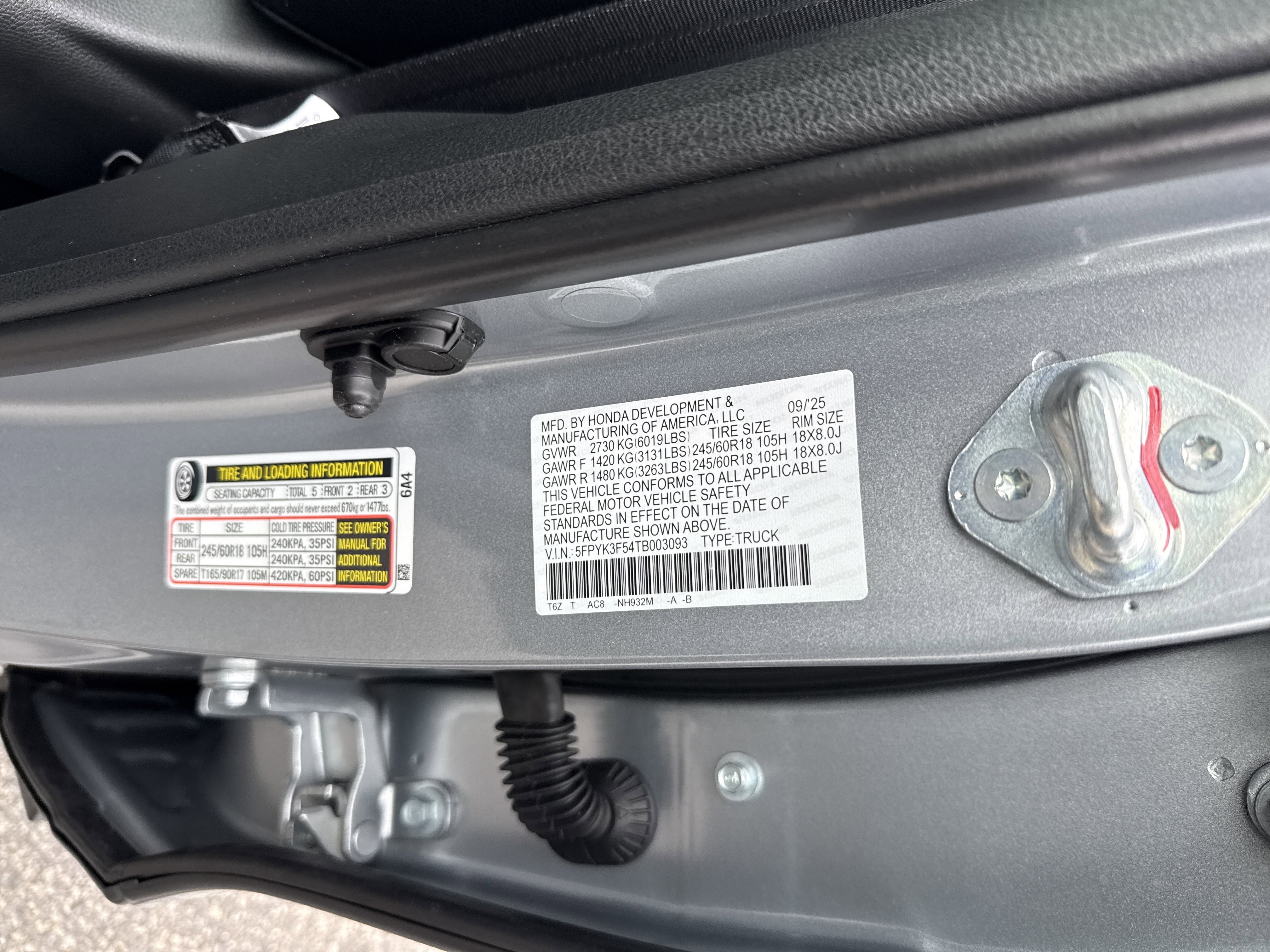 New 2026 Honda Ridgeline RTL image 33