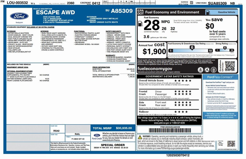 Used 2025 Ford Escape Active image 4