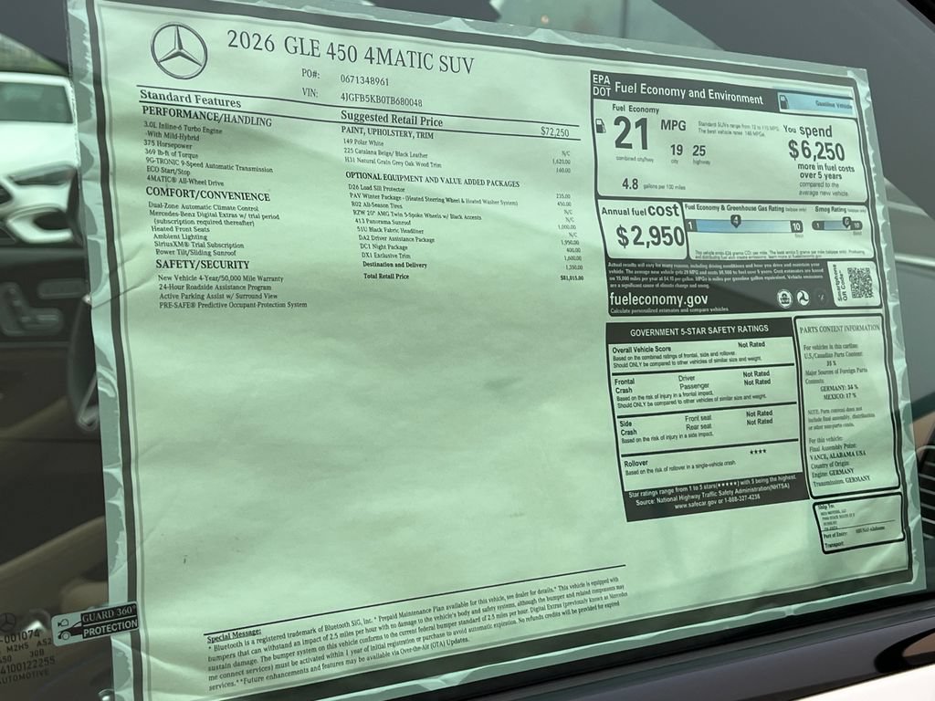 New 2026 Mercedes-Benz GLE 450 4MATIC image 38