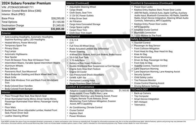 Used 2024 Subaru Forester Premium AWD/4WD image 16