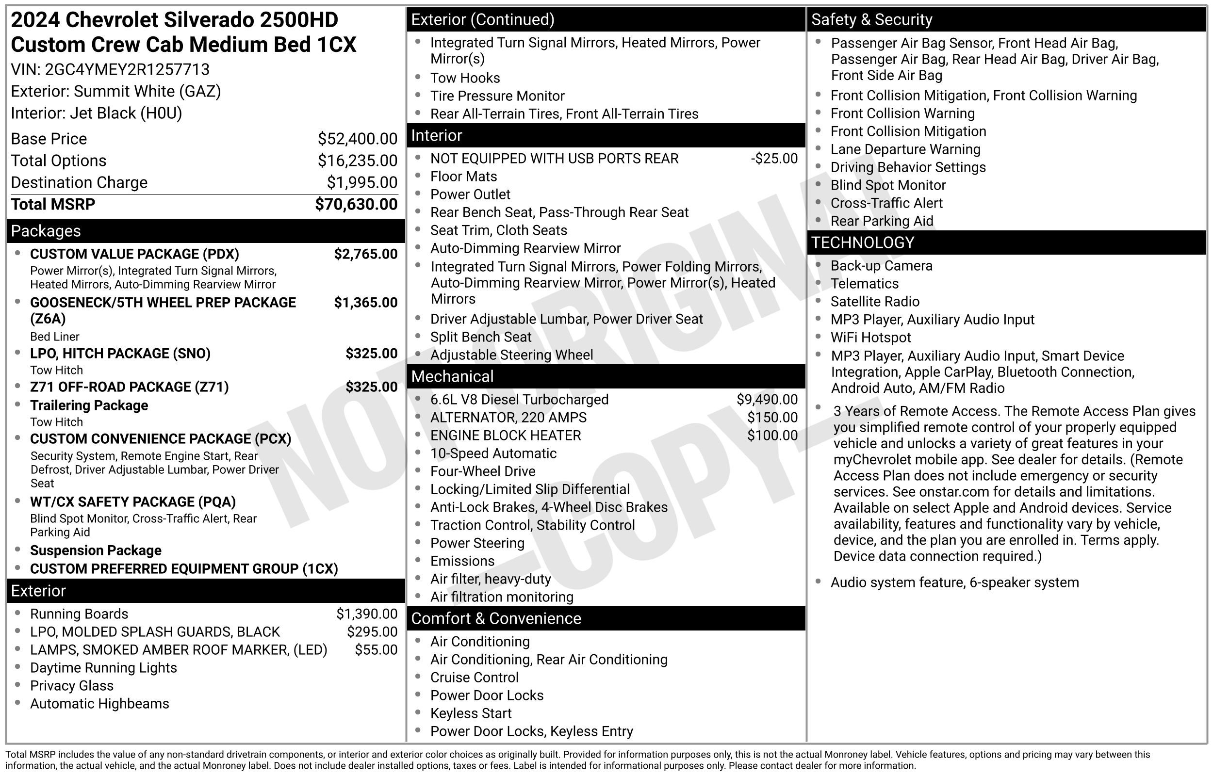 Used 2024 Chevrolet Silverado 2500 Custom w/ Custom Value Package AWD/4WD image 2