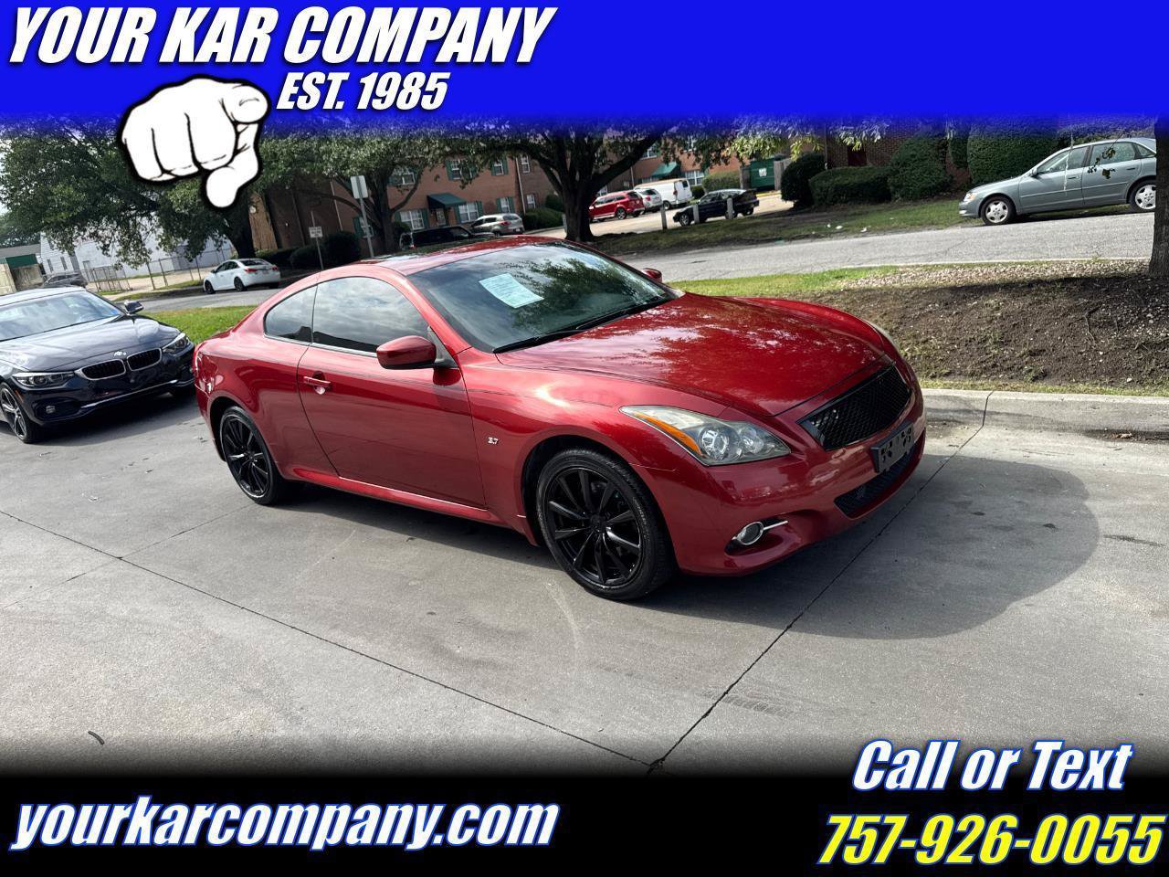 Used 2015 INFINITI Q60 AWD Coupe w/ Premium Package