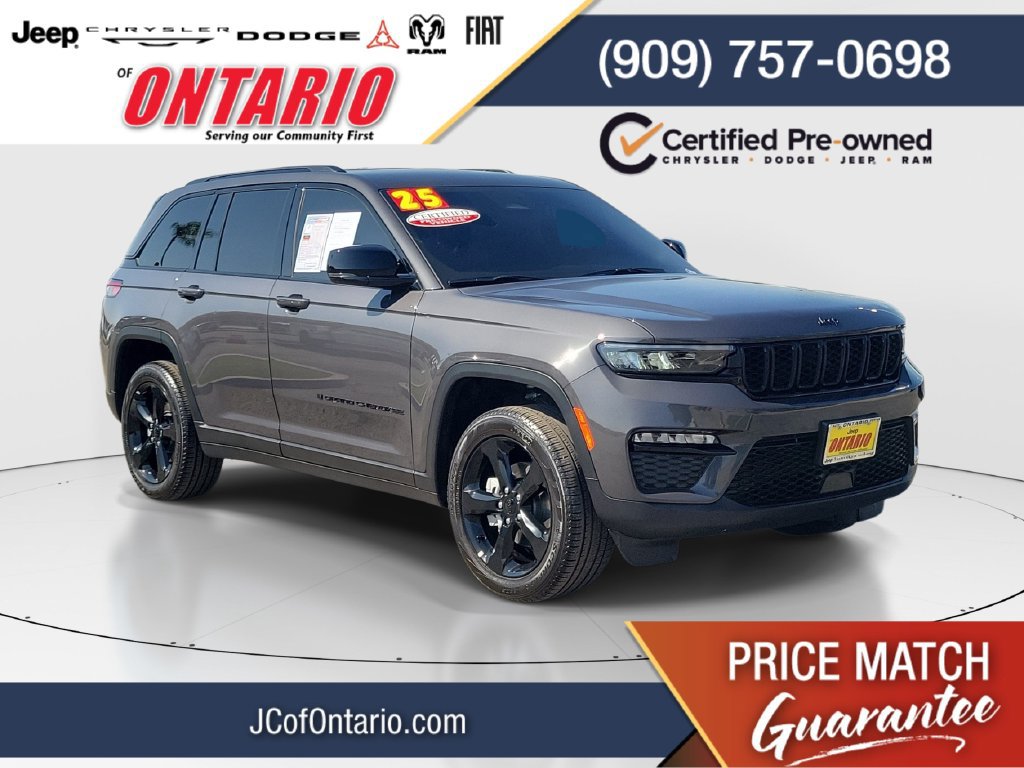 Certified 2025 Jeep Grand Cherokee Limited w/ Black Appearance Package