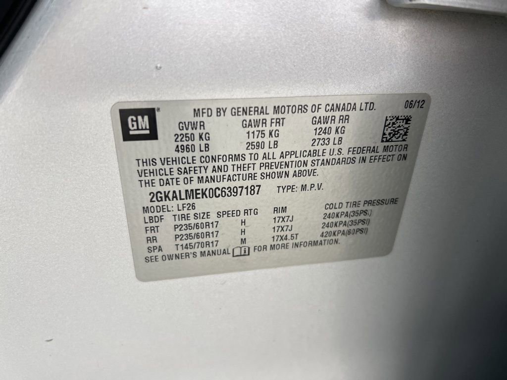 Used 2012 GMC Terrain SLE w/ LPO, Chrome Package FWD image 27