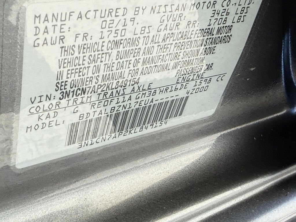 Used 2019 Nissan Versa SV FWD image 38