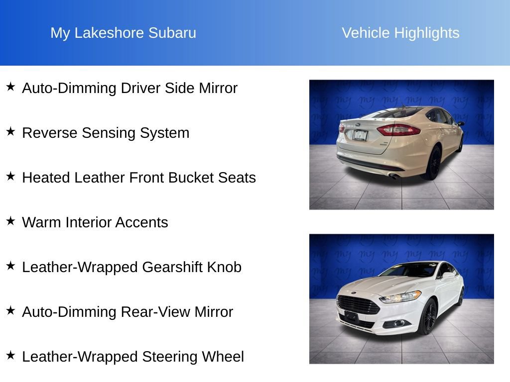 Used 2016 Ford Fusion SE w/ Equipment Group 202A FWD image 13