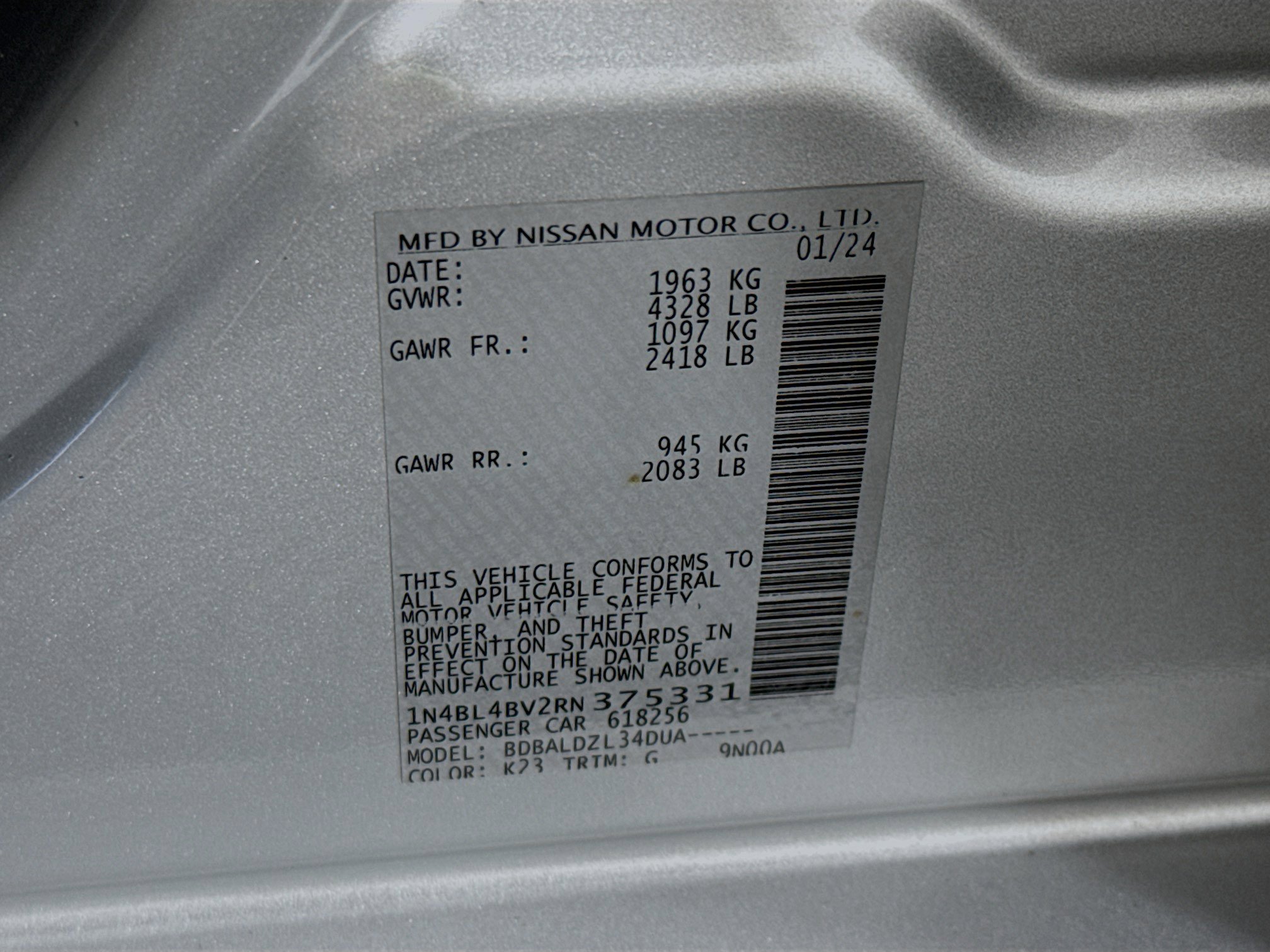 Used 2024 Nissan Altima 2.5 S FWD image 47