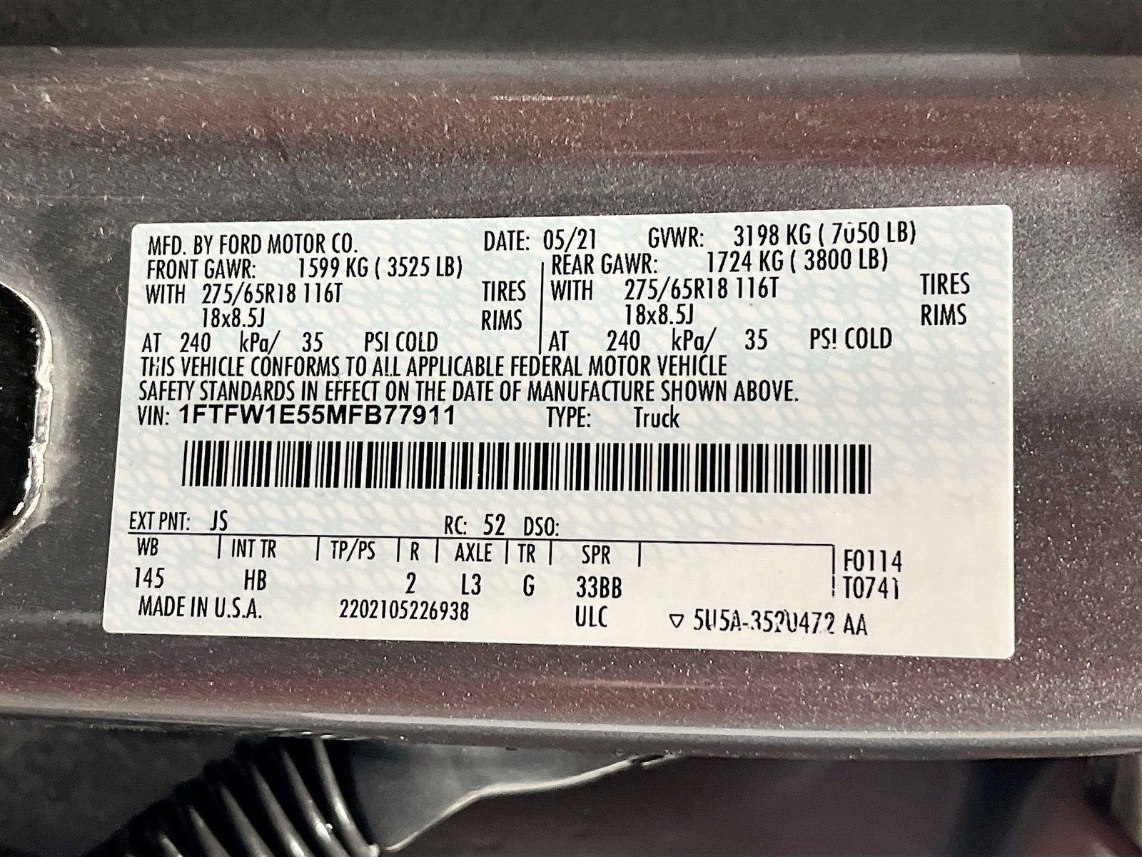 Used 2021 Ford F150 Lariat w/ FX4 Off-Road Package image 33