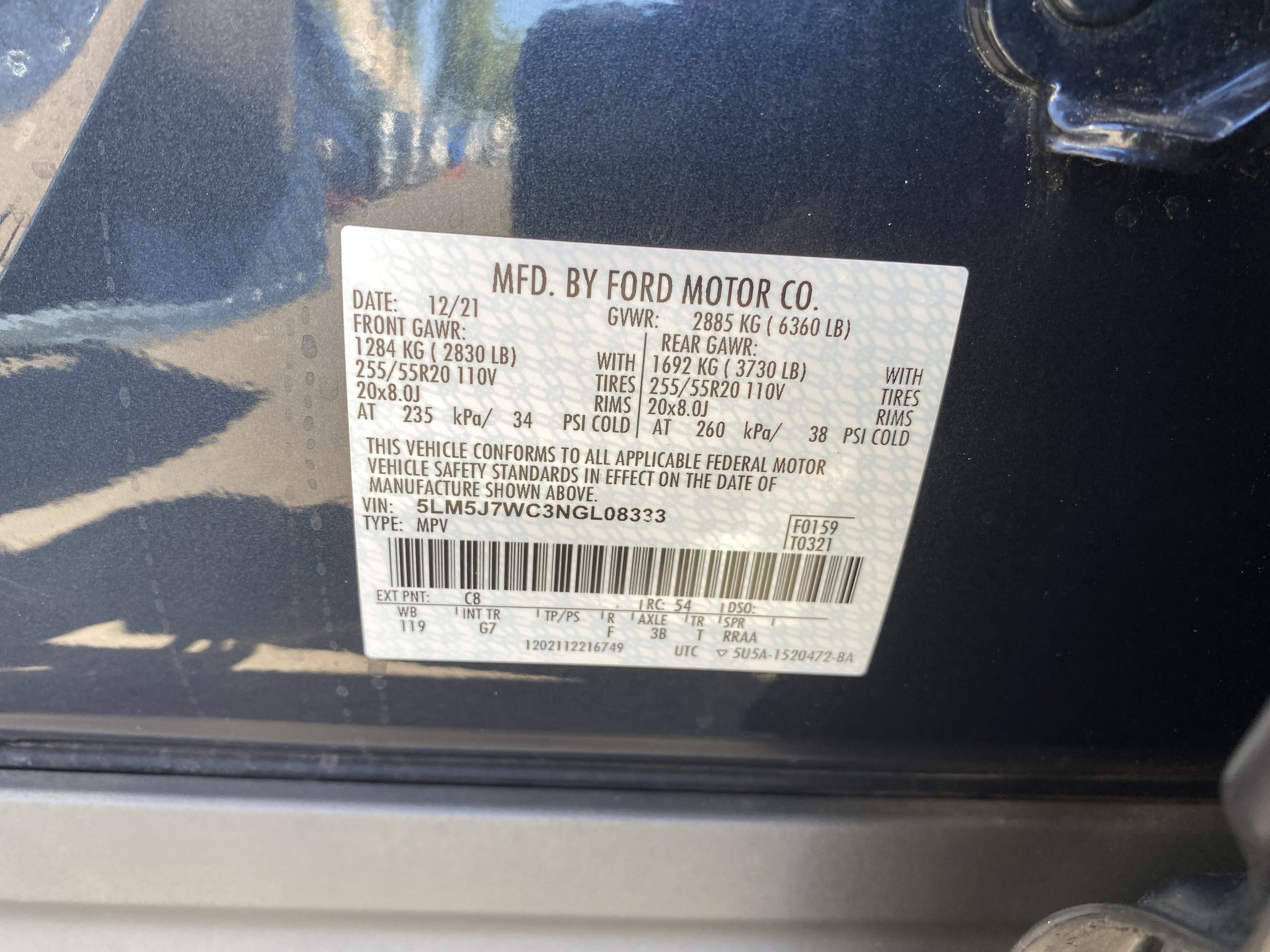 Used 2022 Lincoln Aviator Reserve w/ Equipment Group 201A RWD image 34