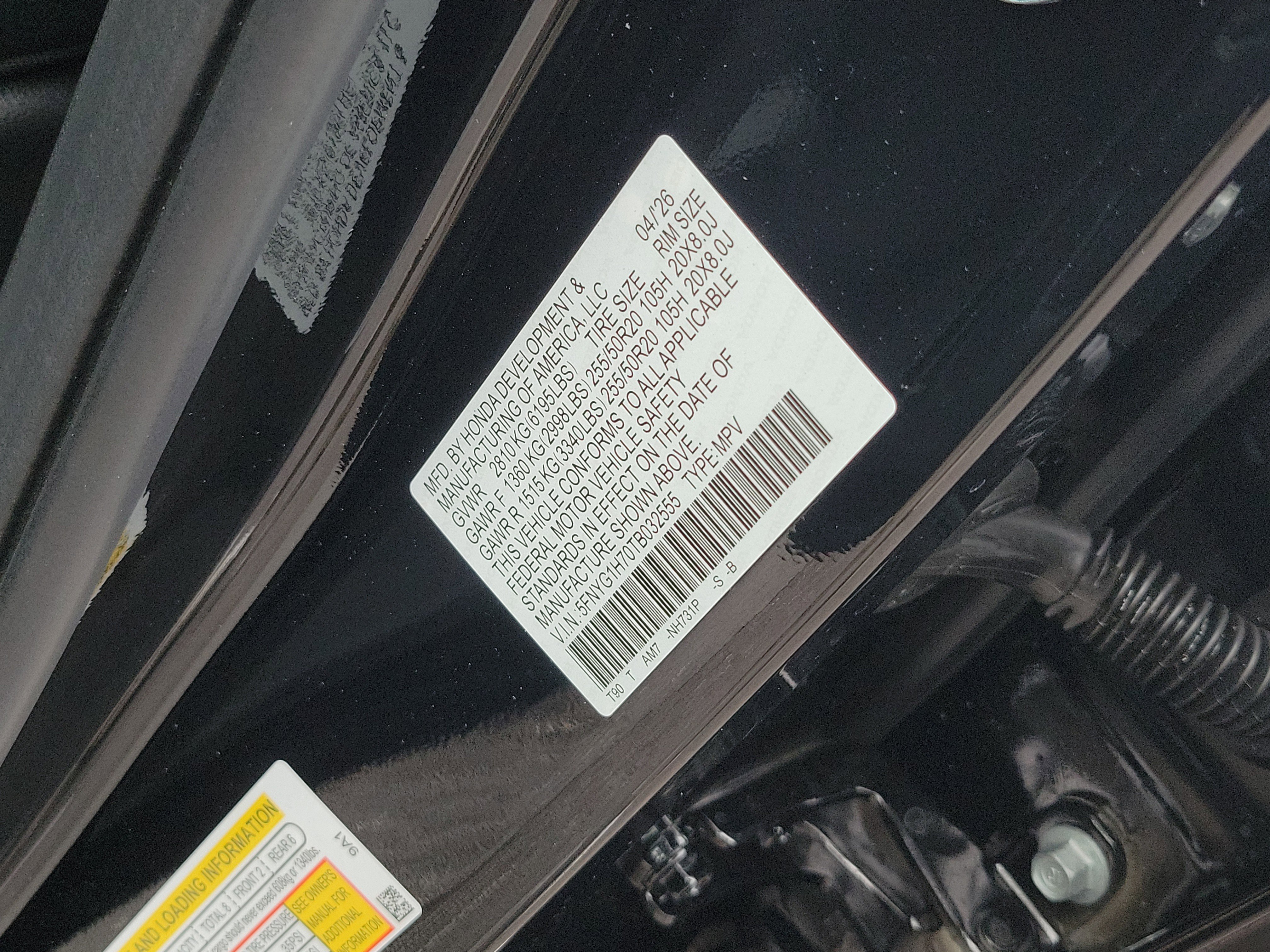 New 2026 Honda Pilot Touring image 34