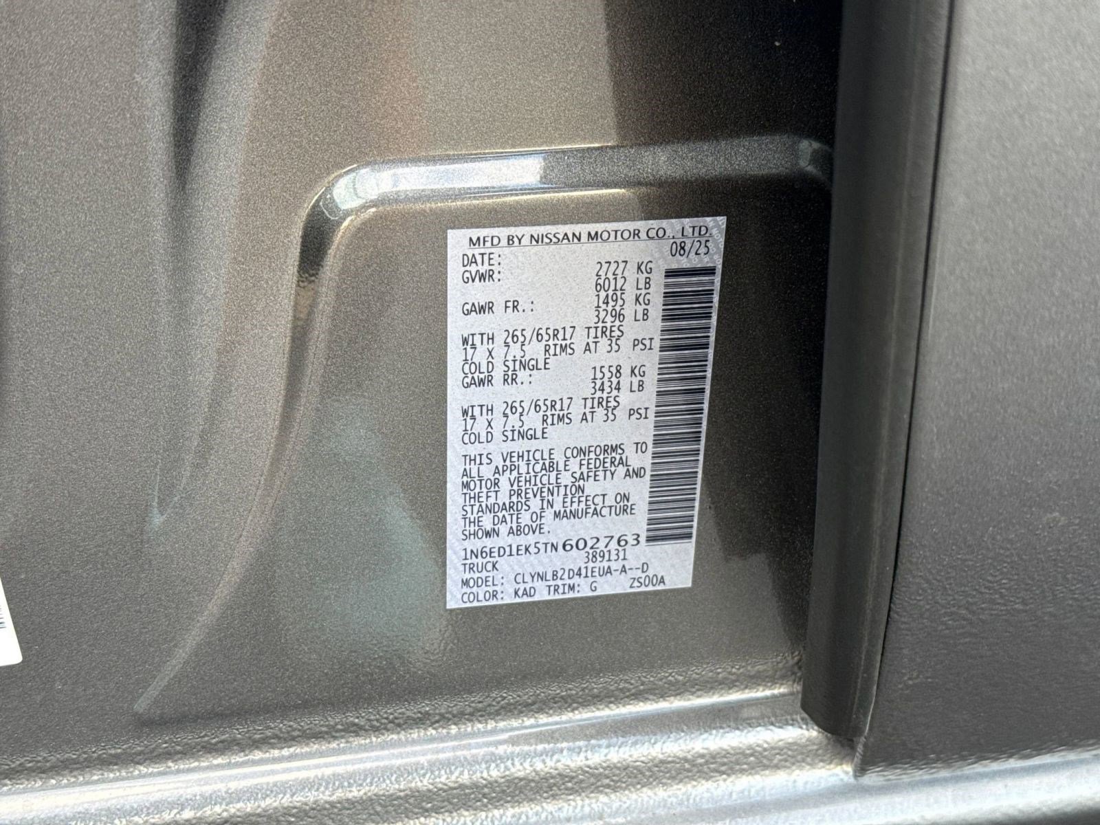 New 2026 Nissan Frontier SV w/ Tow Package image 20