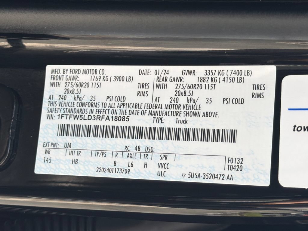 Used 2024 Ford F150 Lariat w/ Equipment Group 502A High AWD/4WD image 34