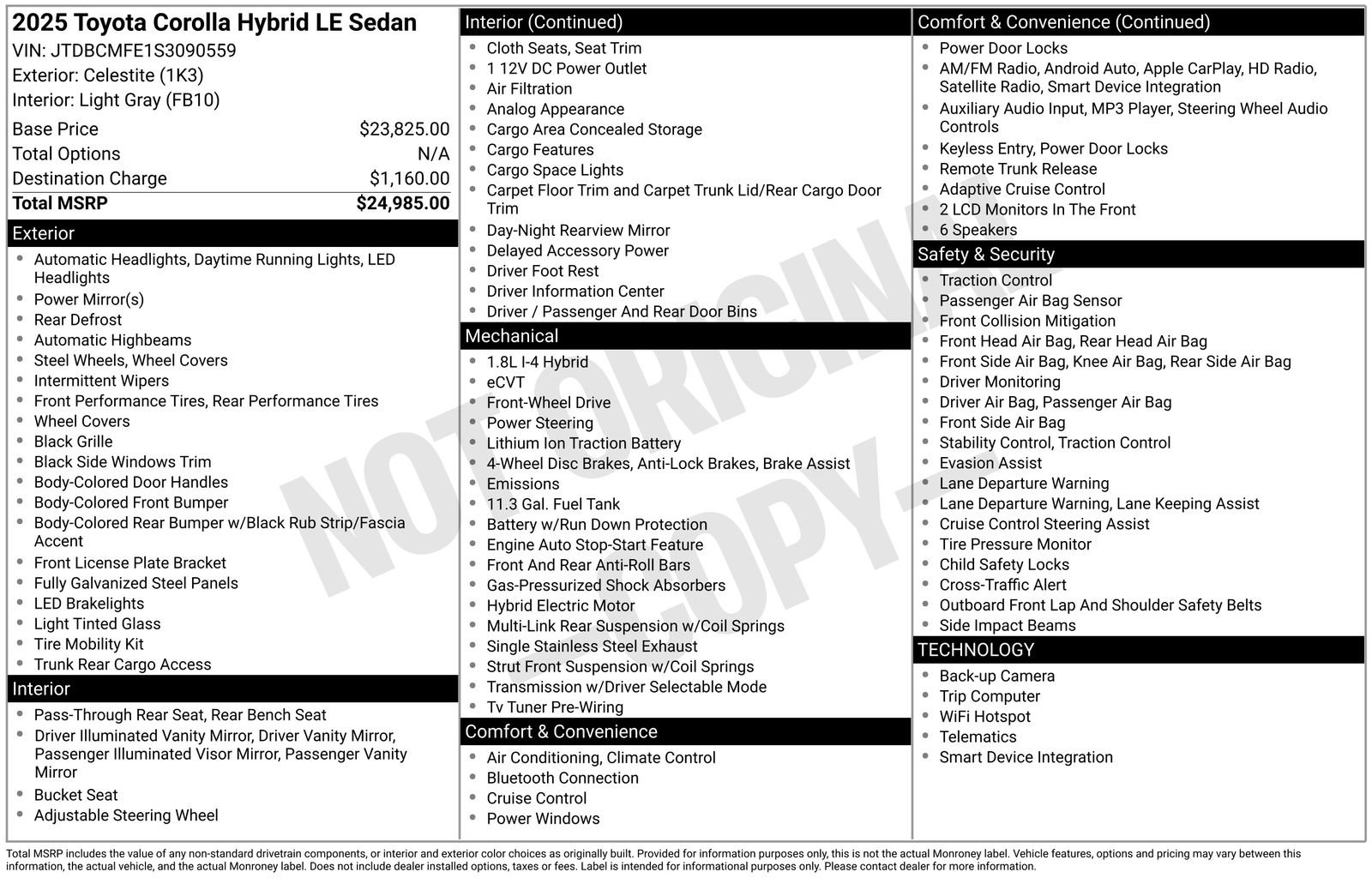 Used 2025 Toyota Corolla LE image 42