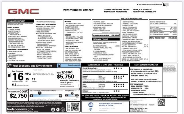 Used 2023 GMC Yukon XL SLT w/ SLT Premium Package AWD/4WD image 29