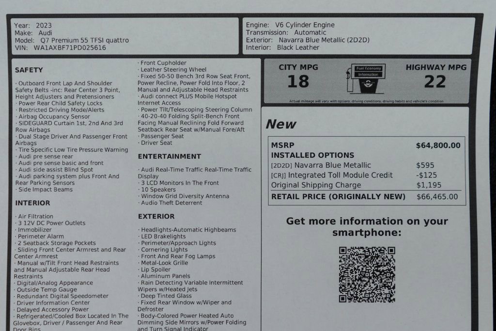 Used 2023 Audi Q7 3.0T Premium image 57