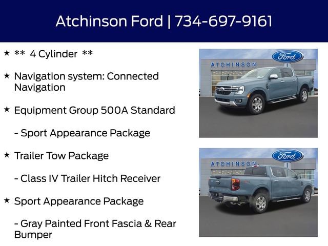 Certified 2024 Ford Ranger Lariat w/ Trailer Tow Package image 12