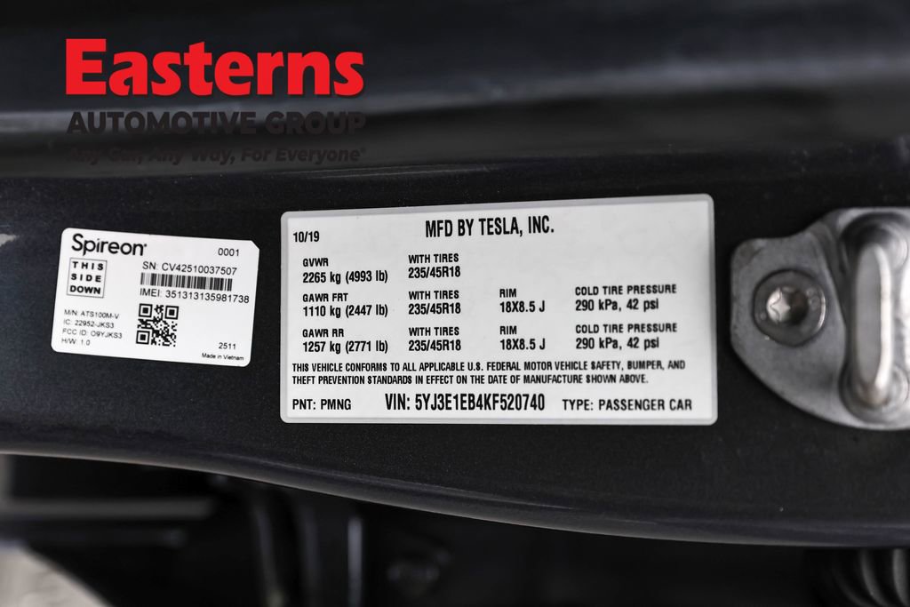 Used 2019 Tesla Model 3 Long Range image 31