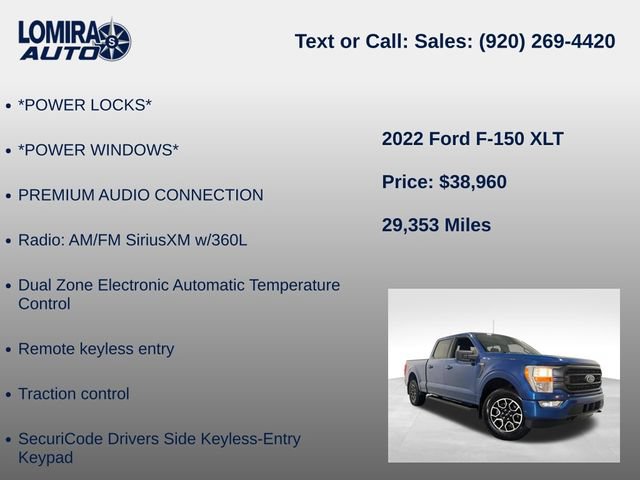 Used 2022 Ford F150 XLT w/ Equipment Group 301A Mid AWD/4WD image 27