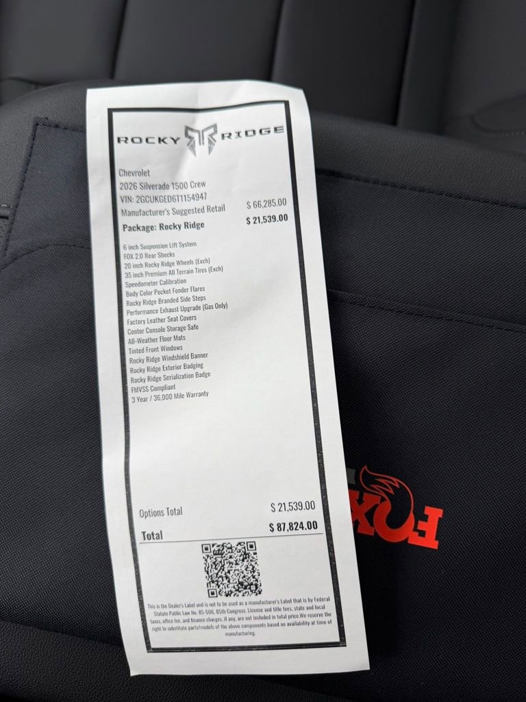 New 2026 Chevrolet Silverado 1500 LTZ w/ LTZ Premium Package image 21