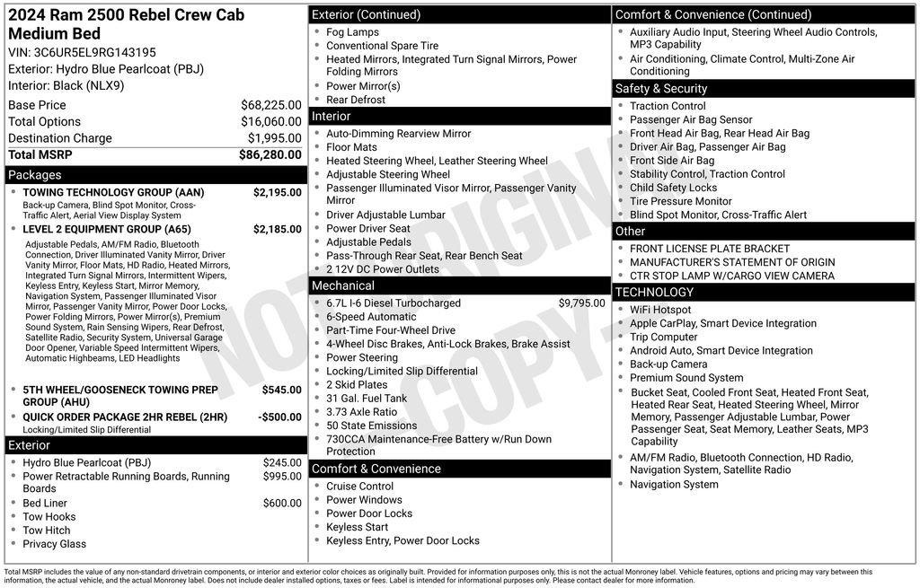 Used 2024 RAM 2500 Rebel w/ Towing Technology Group AWD/4WD image 56