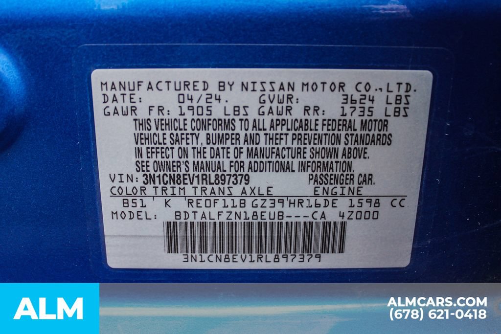Used 2024 Nissan Versa SV FWD image 38