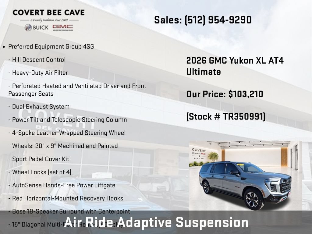 New 2026 GMC Yukon XL AT4 Ultimate AWD/4WD image 15