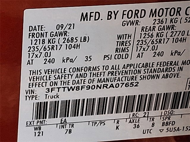 Used 2022 Ford Maverick XLT w/ Equipment Group 300A Standard image 29