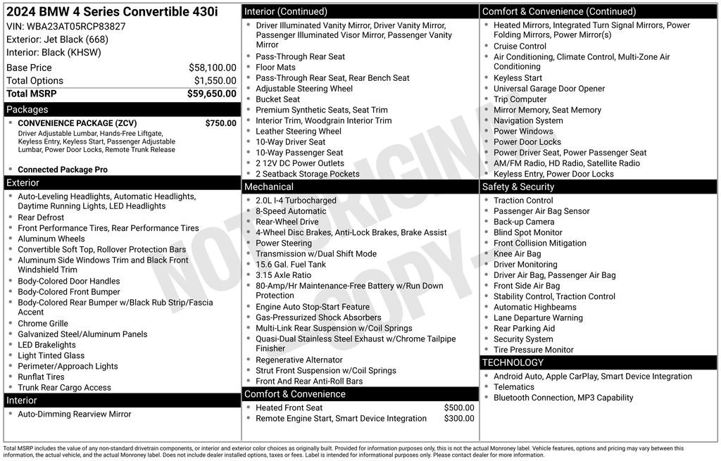 Used 2024 BMW 430i Convertible image 55