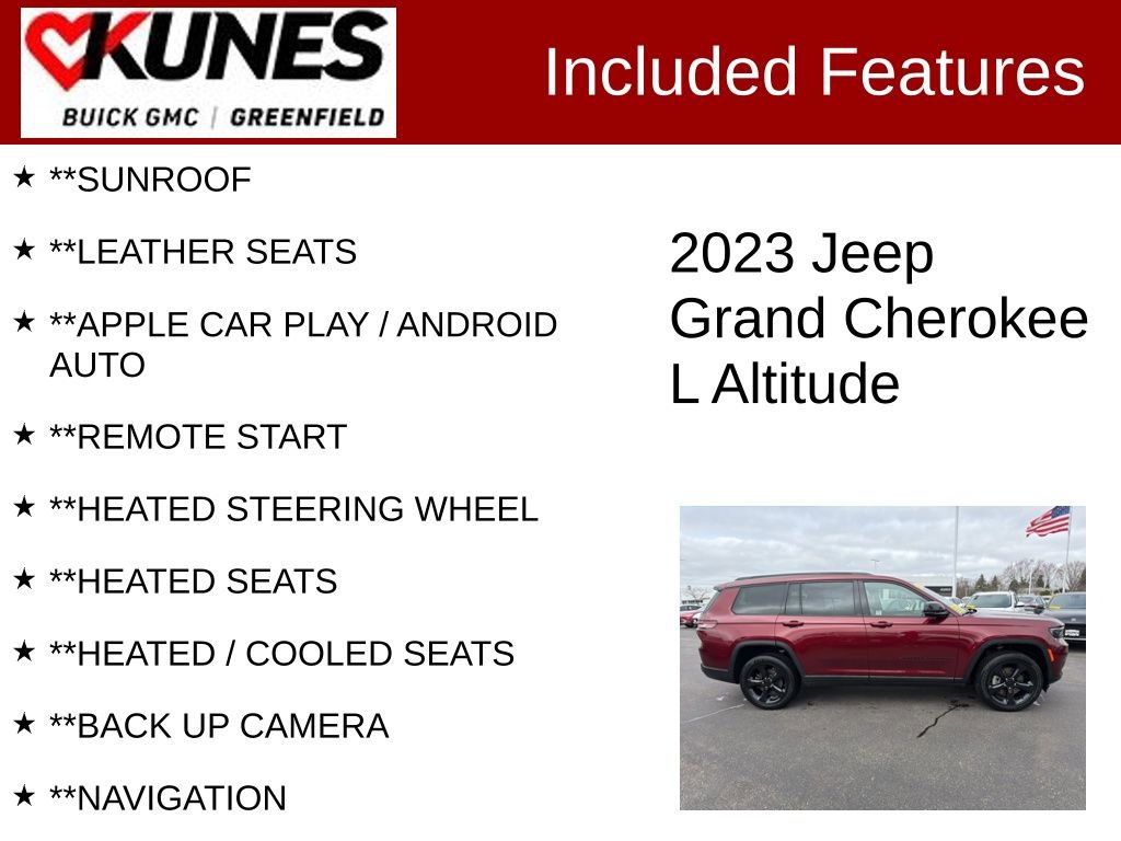 Used 2023 Jeep Grand Cherokee L Laredo image 2