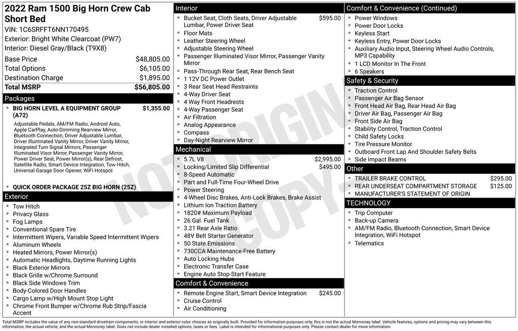 Used 2022 RAM 1500 Big Horn AWD/4WD image 4