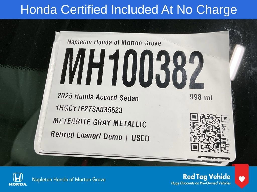 Certified 2025 Honda Accord LX image 34