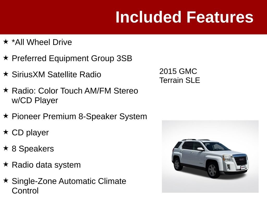 Used 2015 GMC Terrain SLE AWD/4WD image 3