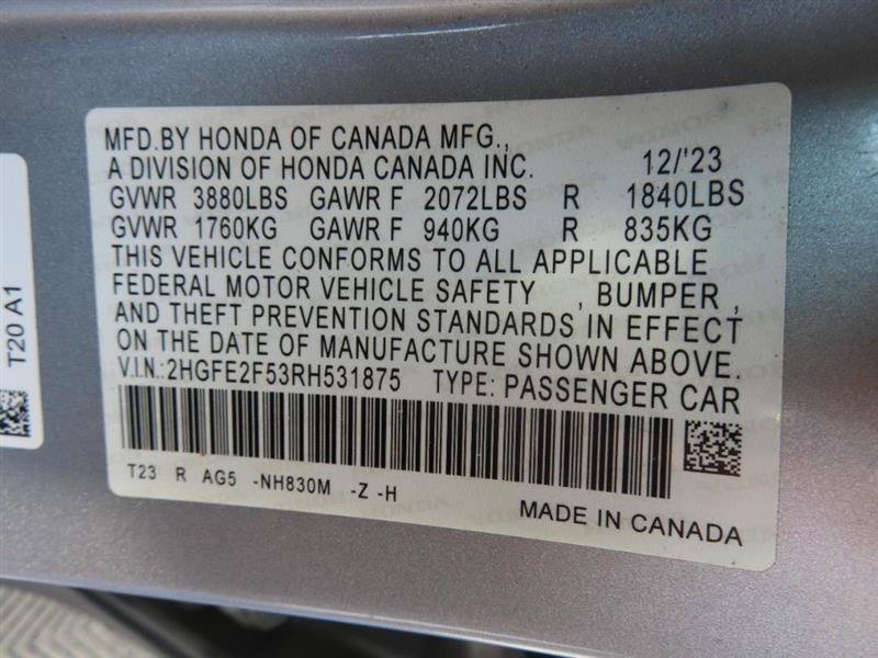 Used 2024 Honda Civic Sport image 34