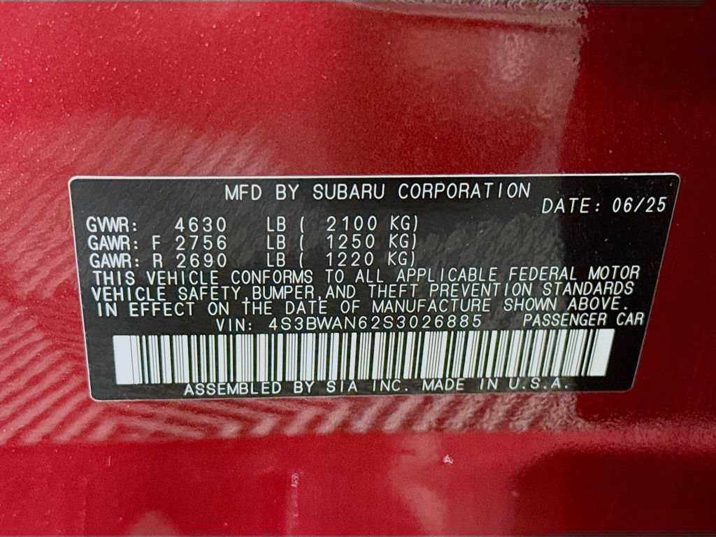 Certified 2025 Subaru Legacy Limited AWD/4WD image 38